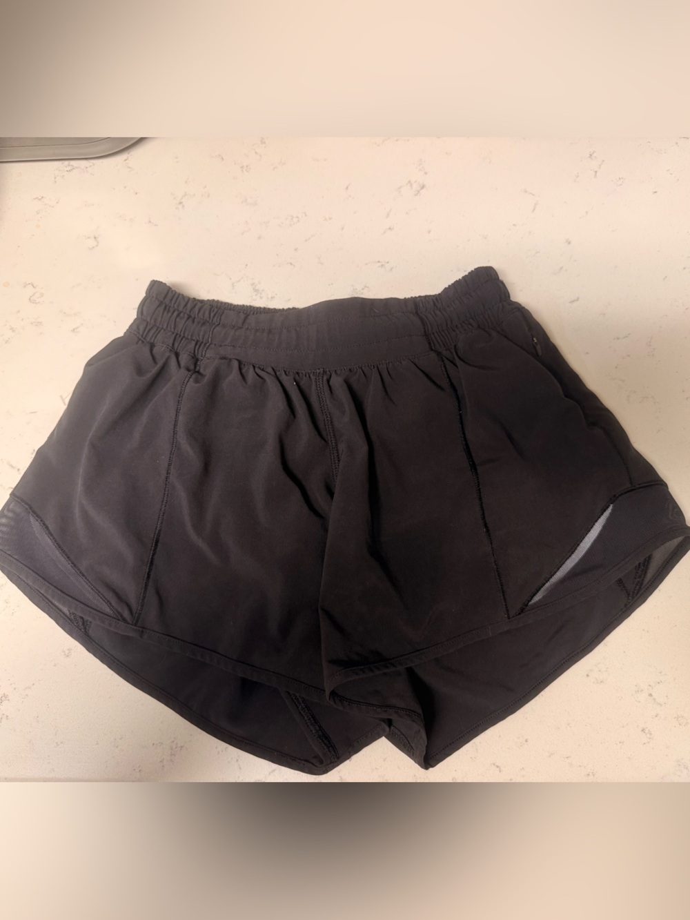 Women's Lululemon Black Performance Running Shorts